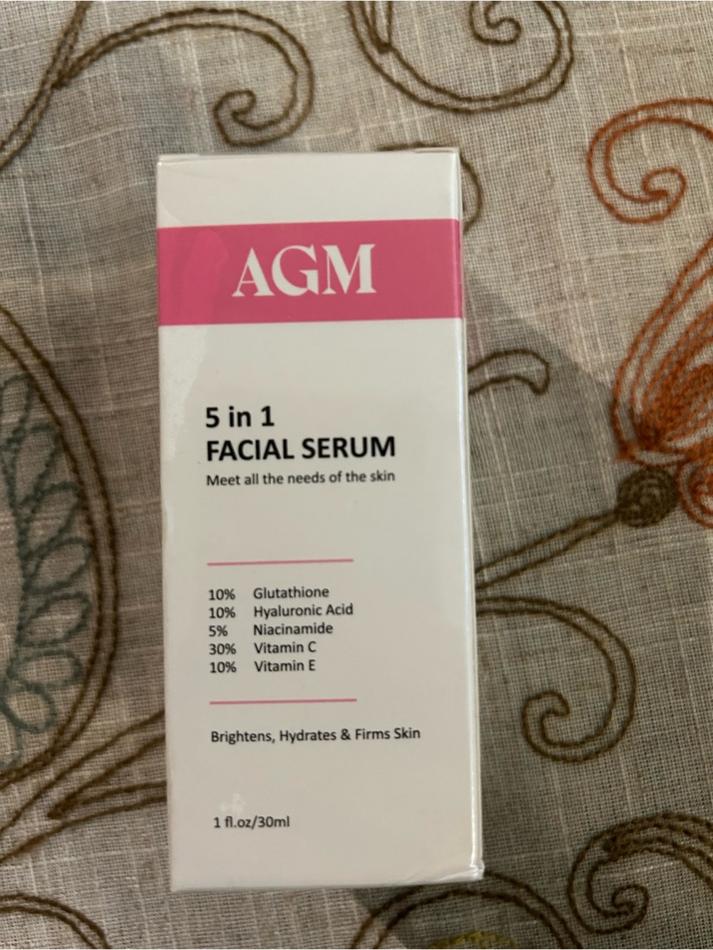 AGM Facial Serum Box - Pink & White